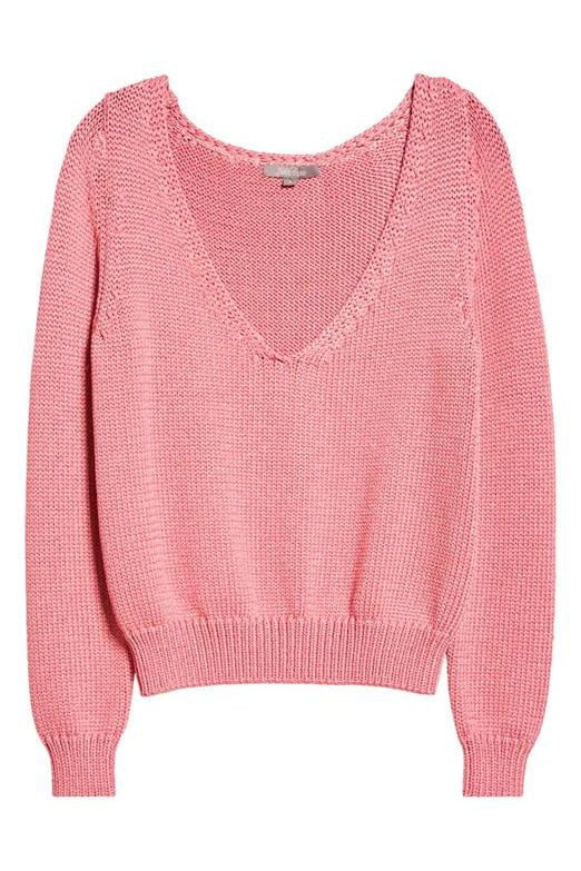 LELA ROSE-Open Neck Sweater-