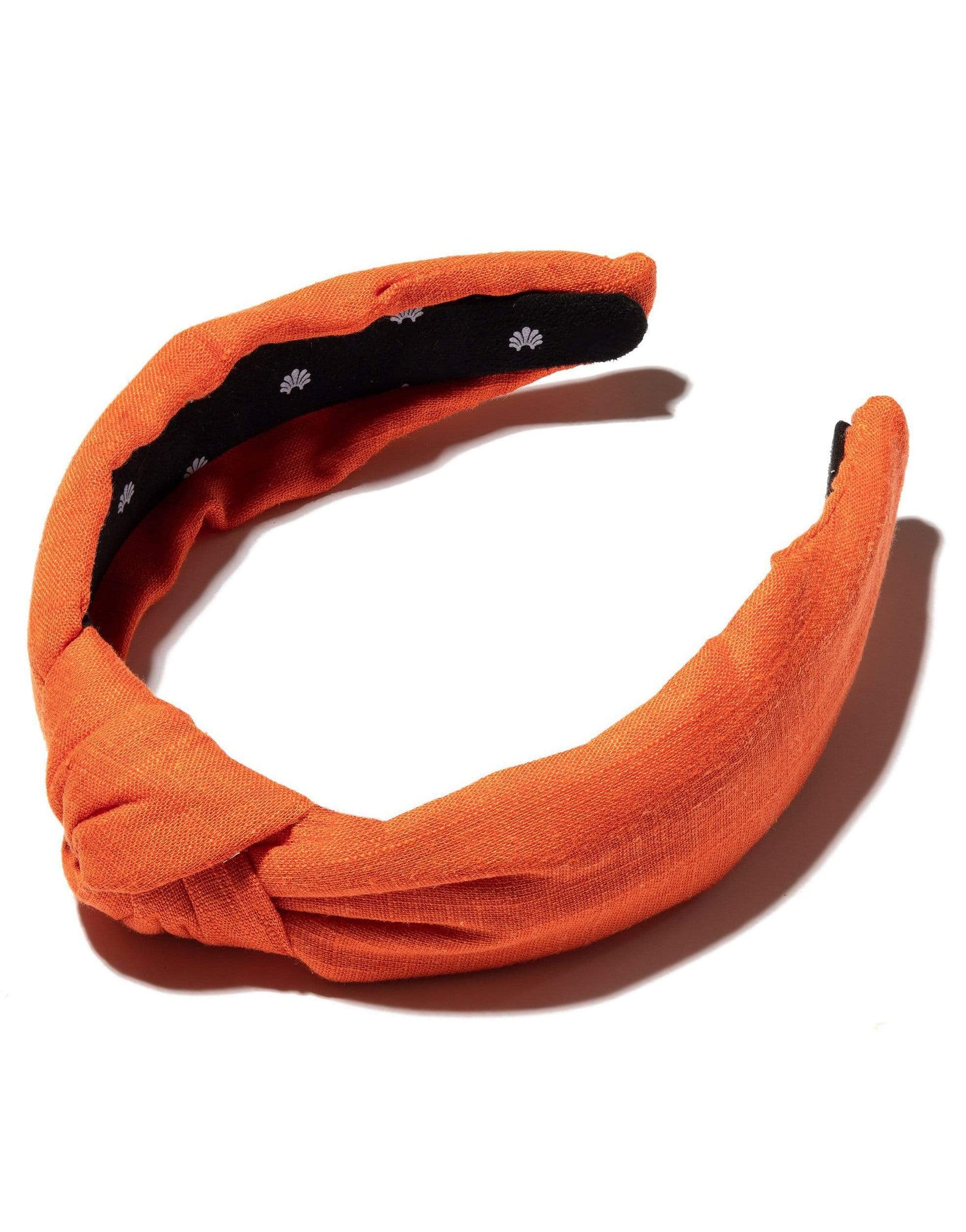 LELE SADOUGHI DESIGNS-Orange Linen Headband-ORANGE