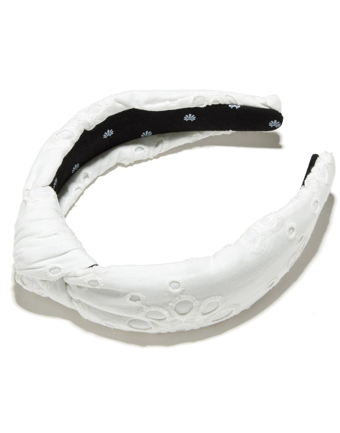 LELE SADOUGHI DESIGNS-White Eyelet Headband-WHITE