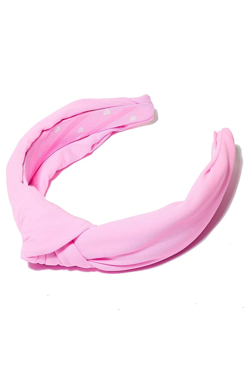LELE SADOUGHI DESIGNS-Neoprene Knotted Headband - Bubble Gum-BUBBLE GUM