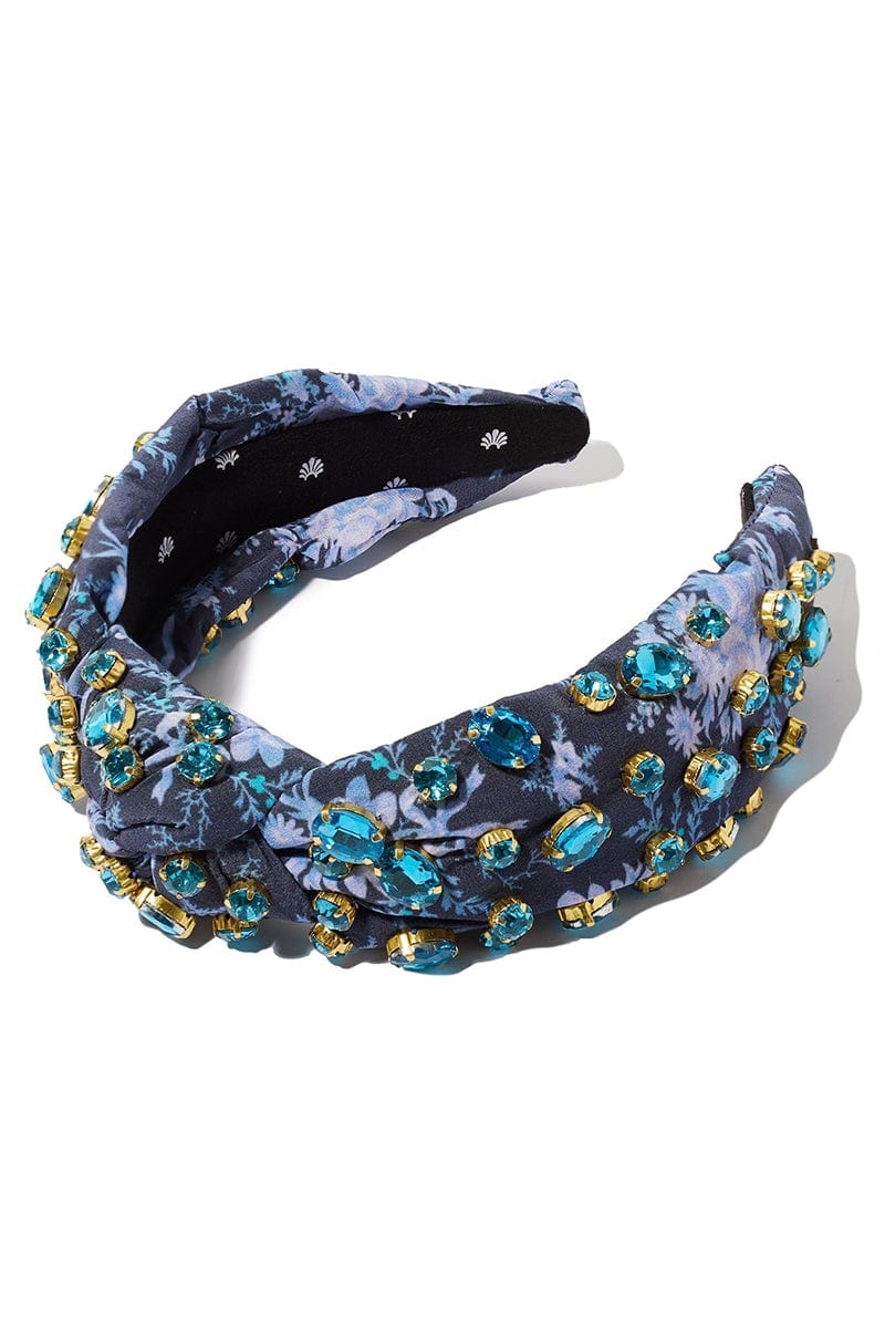 LELE SADOUGHI DESIGNS-Crystal Knotted Headband-BLUE