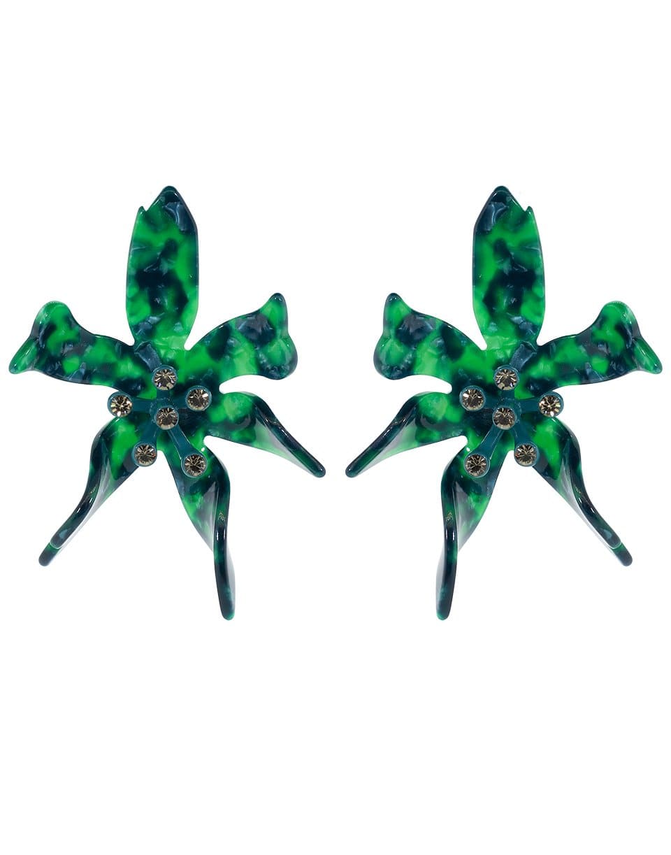 LELE SADOUGHI DESIGNS-Emerald Water Lily Earrings-EMERALD