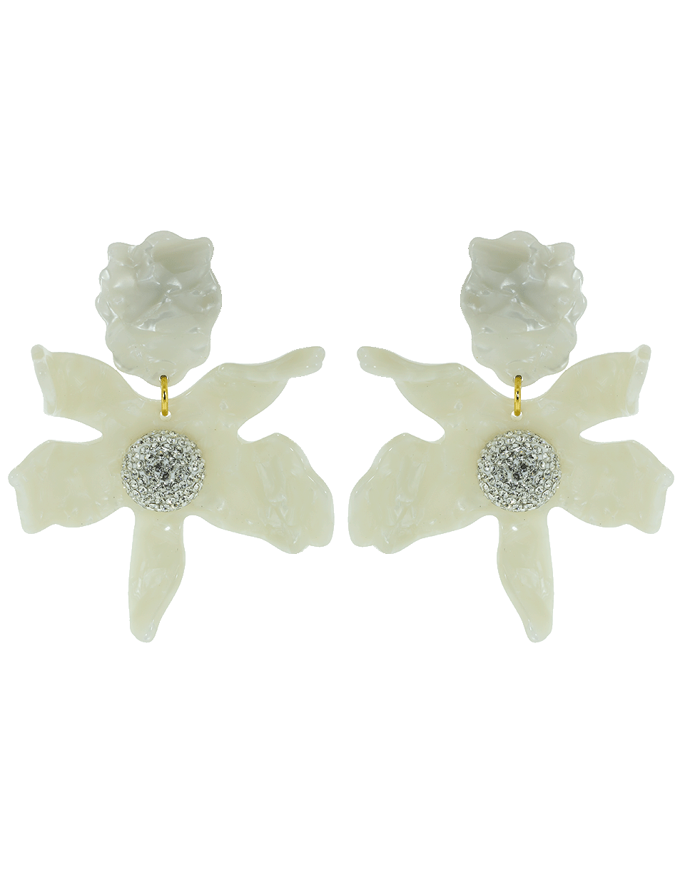 LELE SADOUGHI DESIGNS-Mother of Pearl Crystal Lily Earrings-MOP