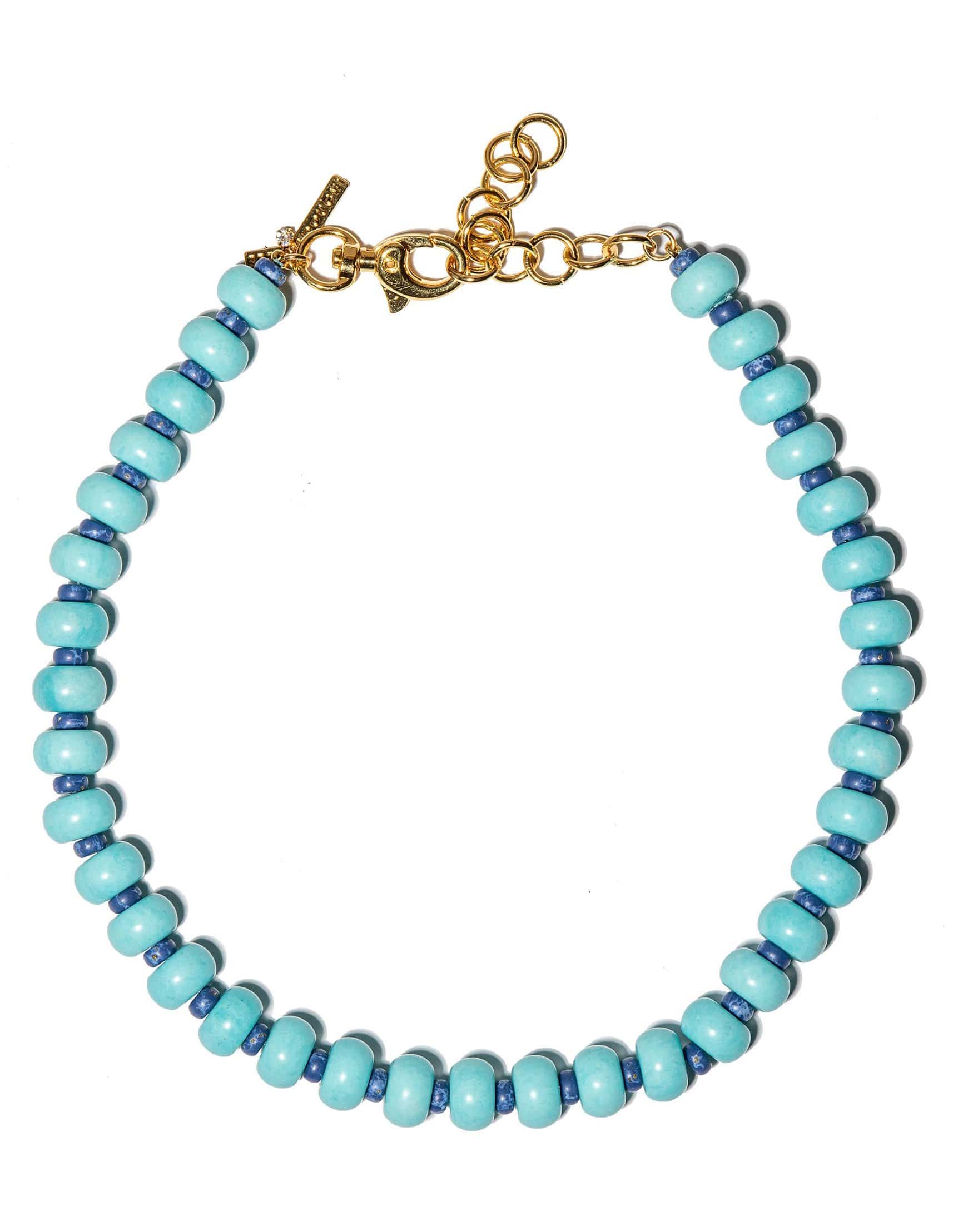 LELE SADOUGHI DESIGNS-Turquoise Beaded Country Club Necklace-TURQ