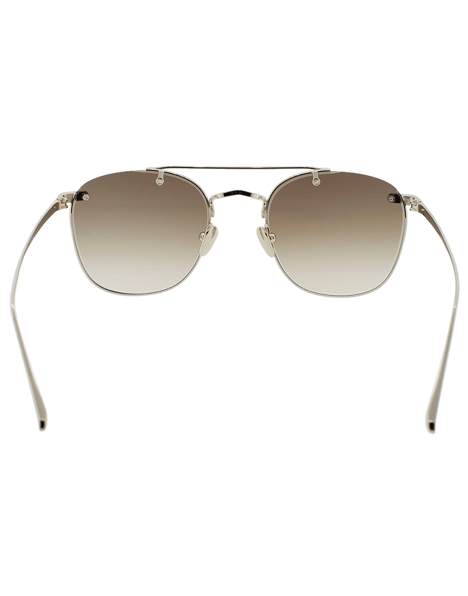 LINDA FARROW-Brow Bar Sunglasses-GLD/MOCH
