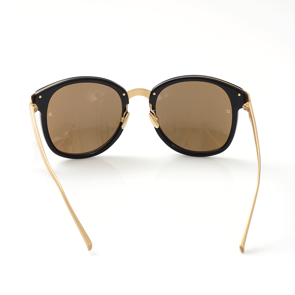LINDA FARROW-259 Sunglasses-GOLD