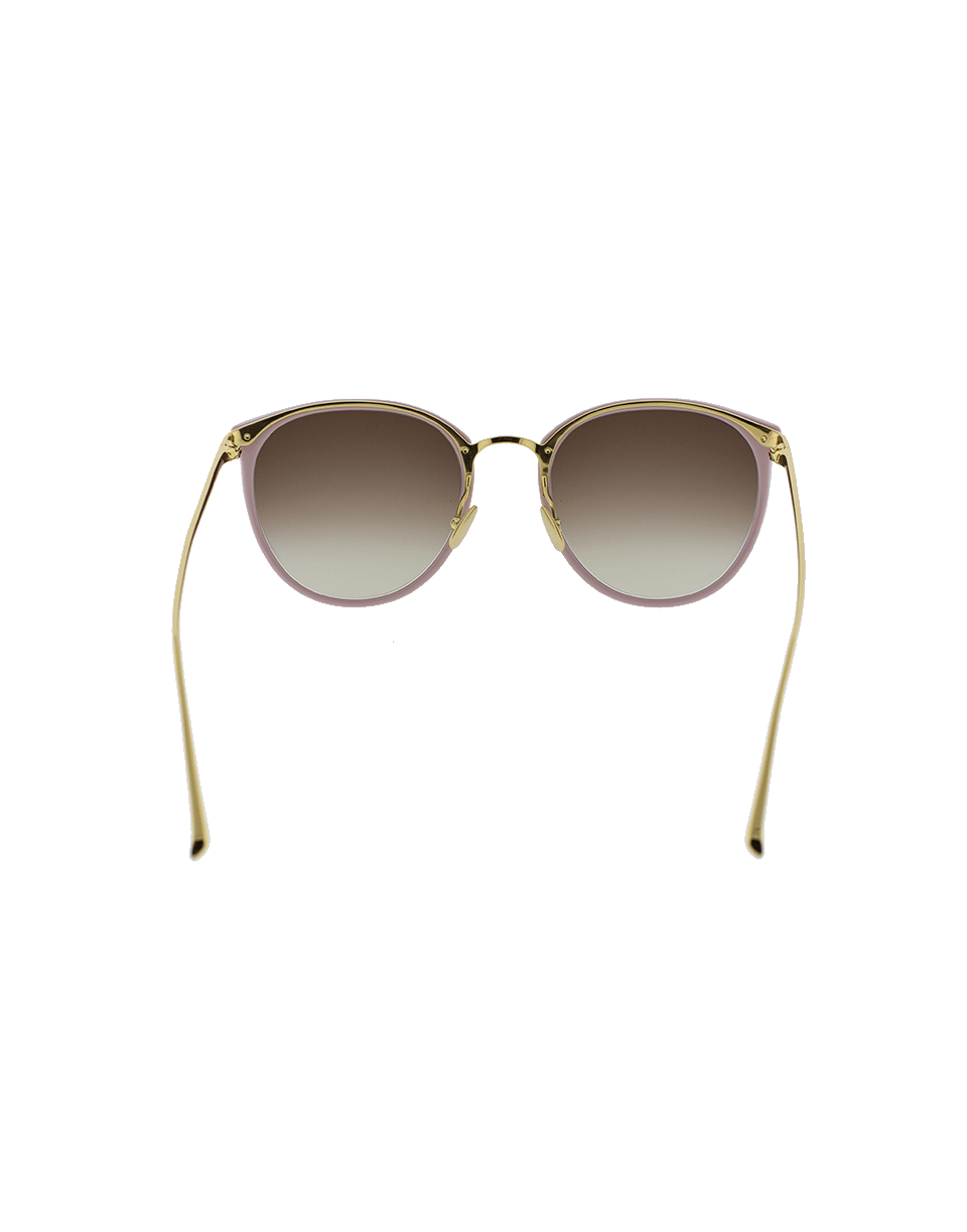 LINDA FARROW-Pink Framed Sunglasses-PINK
