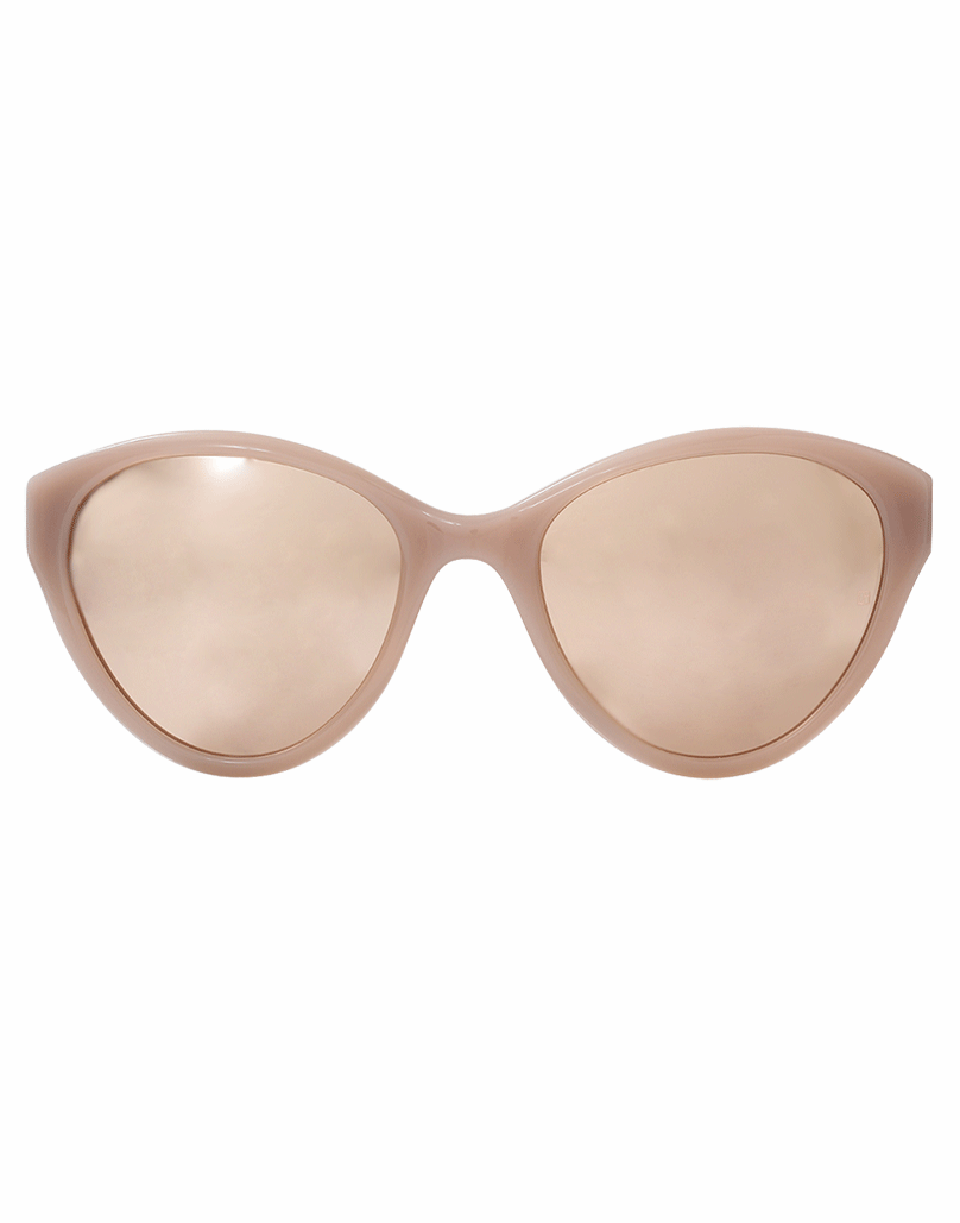 LINDA FARROW-Dusty Cateye Sunglasses-ROSE