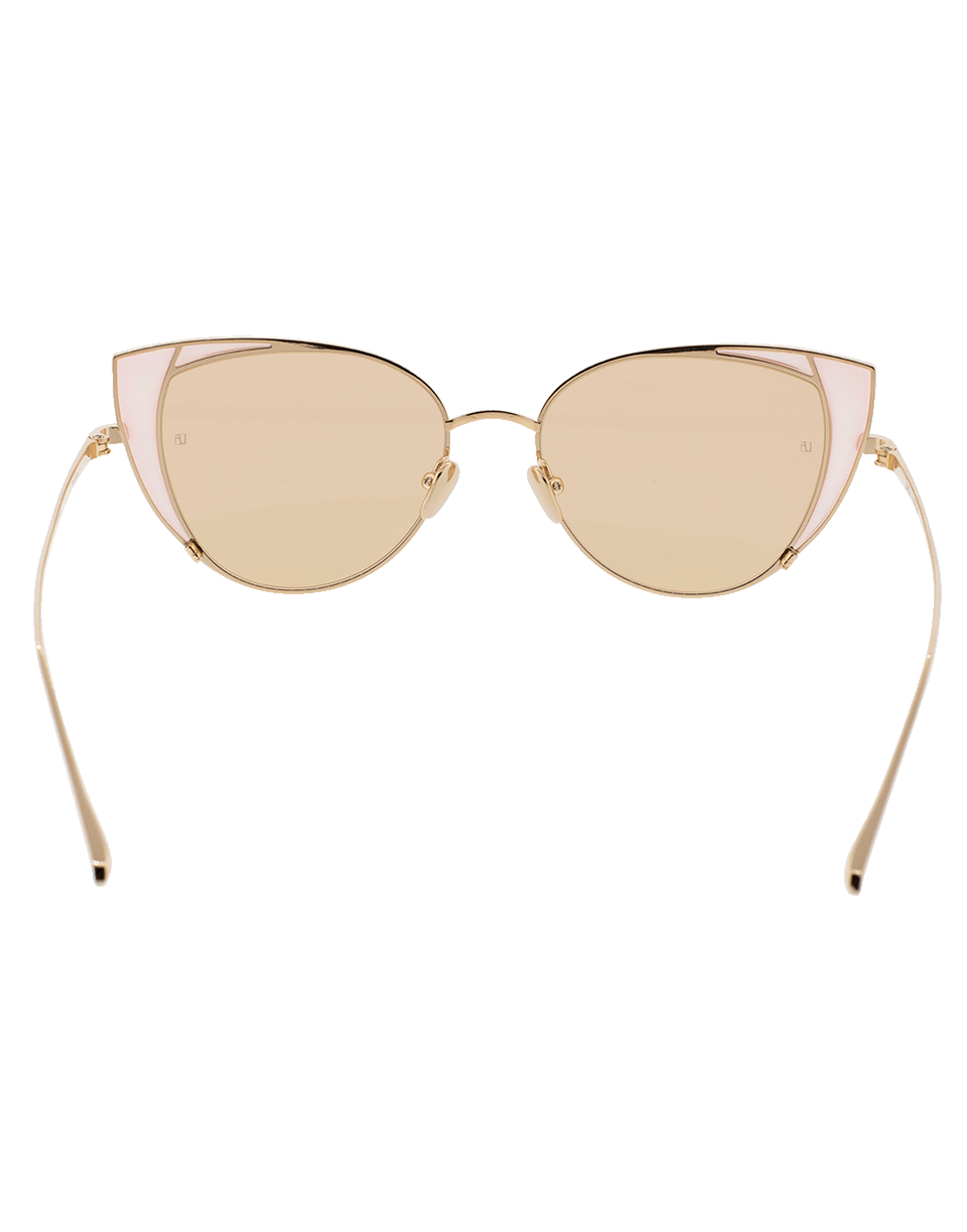 LINDA FARROW-Campaign Style Sunglasses-YLLWGLD
