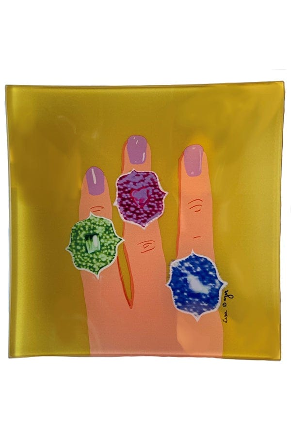 LISA BAYER-Fingers With Bayco Rings Trinket Tray-FINGERS