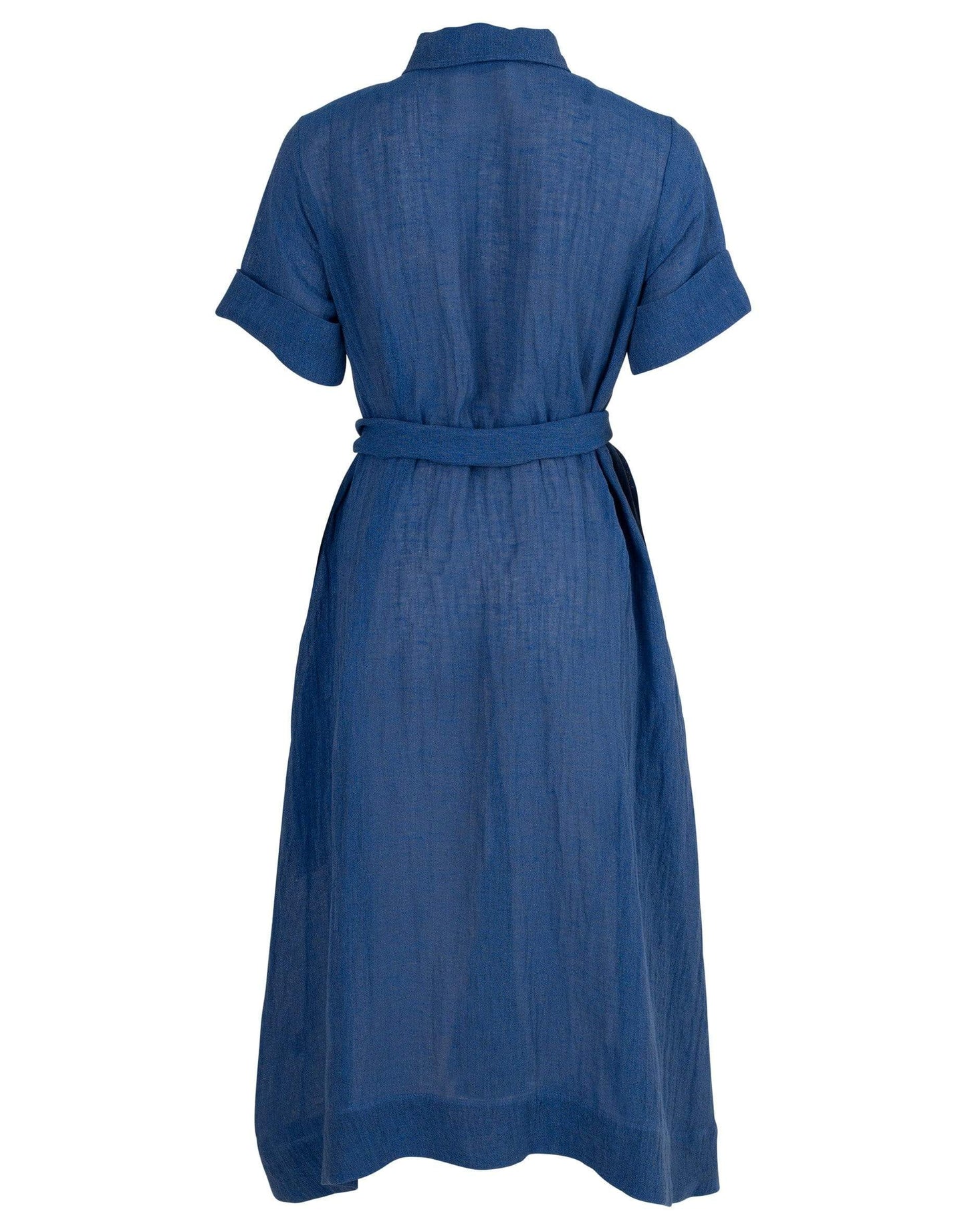 LISA MARIE FERNANDEZ-Moroccan Blue Shirt Dress-