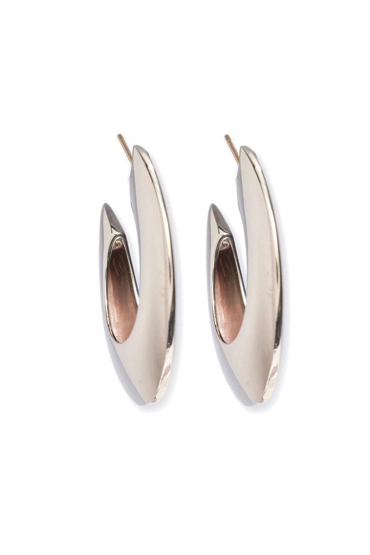 LIZZIE FORTUNATO-Silver Saucer Hoops-SILVER