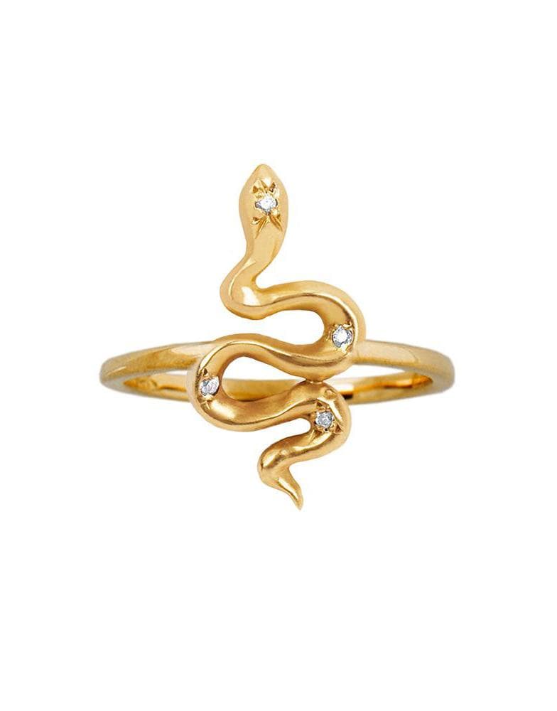 Baby Kundalini Diamond Snake Ring JEWELRYFINE JEWELRING LOGAN HOLLOWELL   