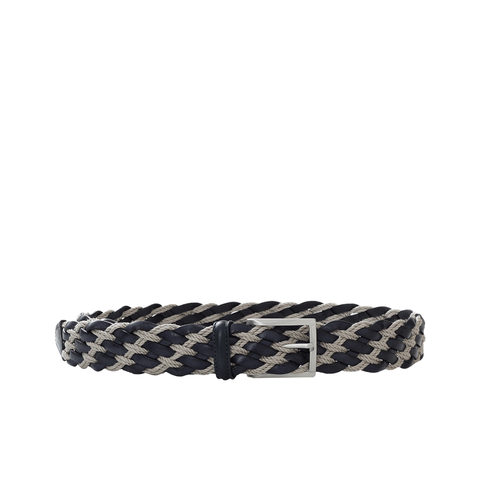 LUCIANO BARBERA-Leather Rope Belt-