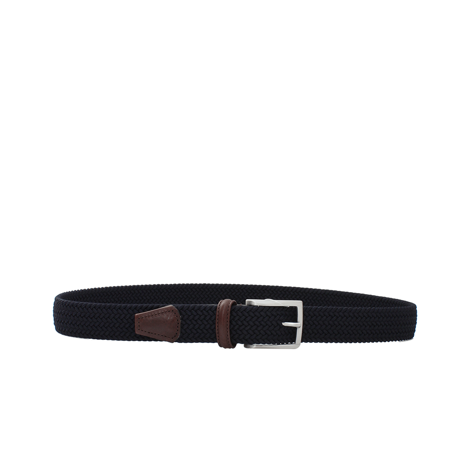 LUCIANO BARBERA-Solid Braided Belt-