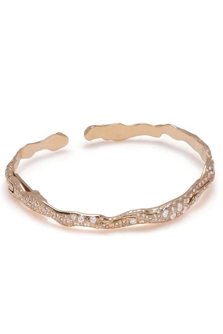 LUCIFER VIR HONESTUS-Diamond Cuff Bracelet-ROSE GOLD