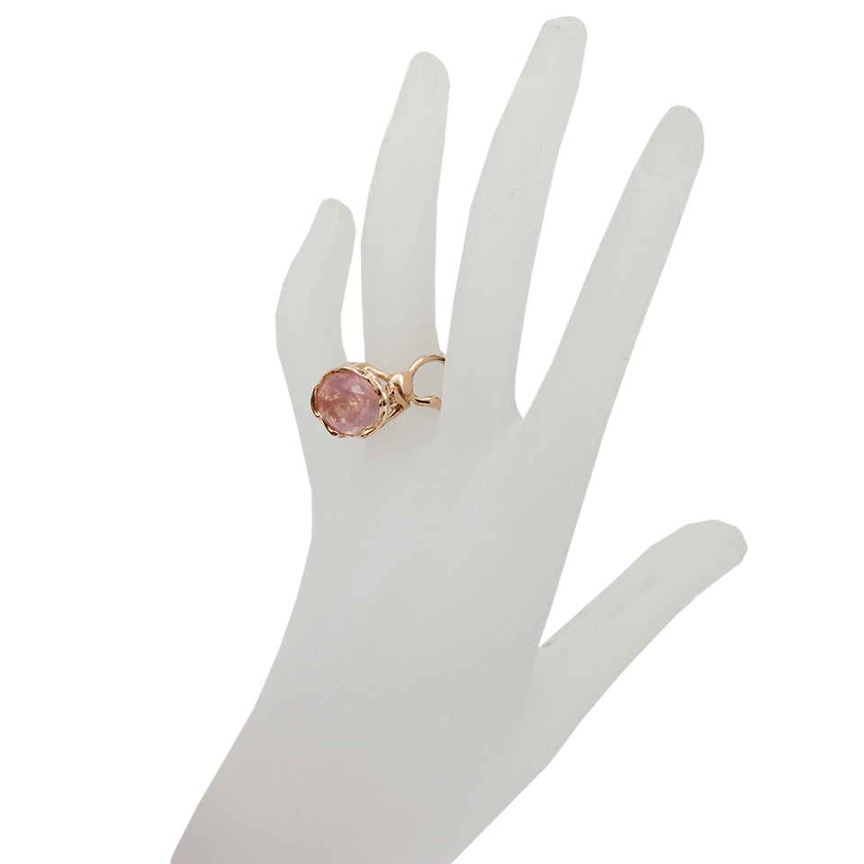 Pink Quartz Organic Ring JEWELRYFINE JEWELRING LUCIFER VIR HONESTUS   