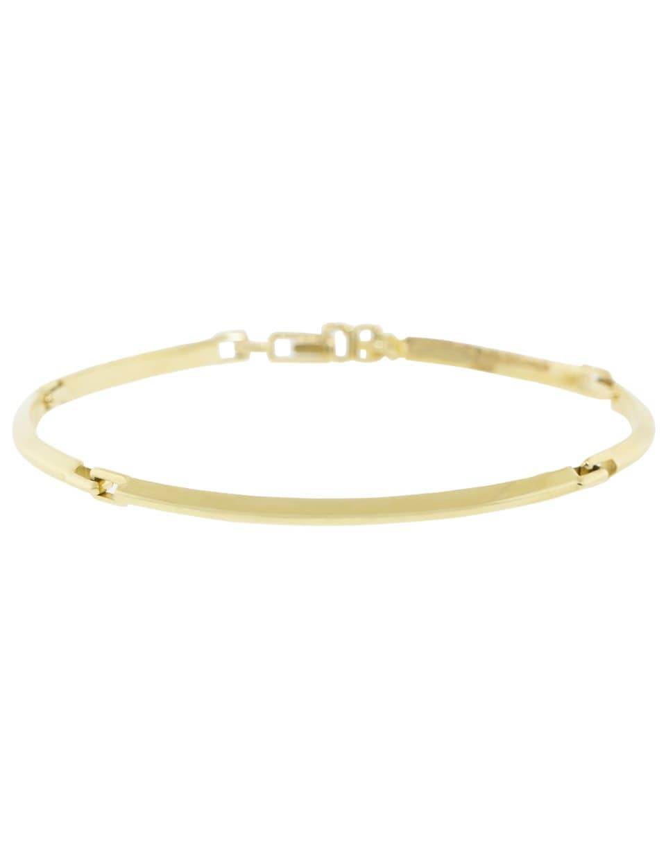 LUIS MORAIS-Gold Long Link ID Bracelet-YELLOW GOLD