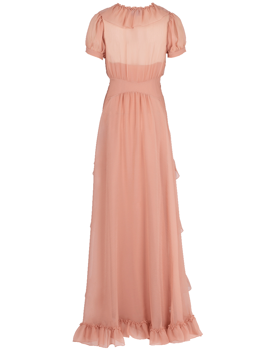 LUISA BECCARIA-Ruffle Tiered Long Dress-