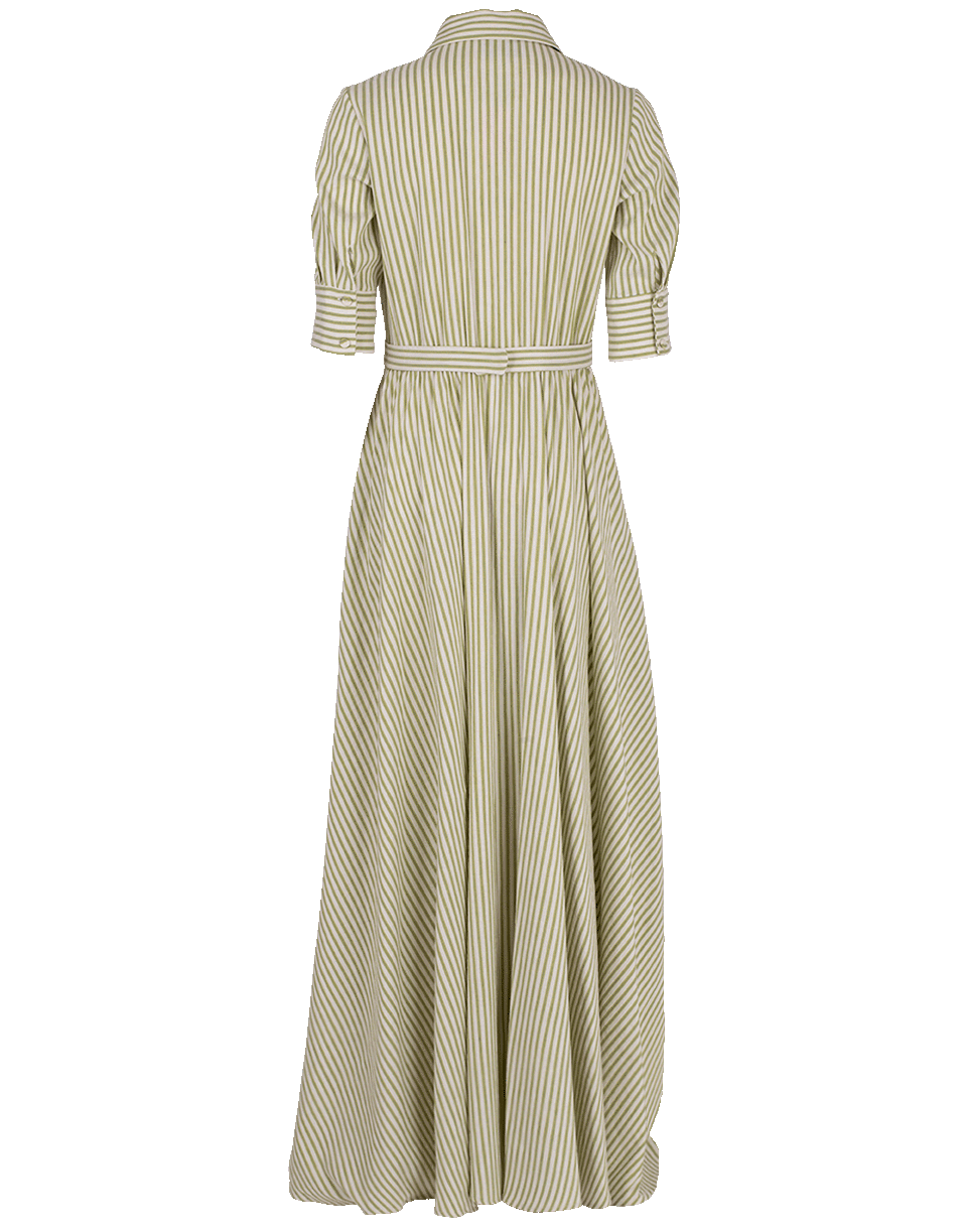 LUISA BECCARIA-Stripe Maxi Shirt Dress-