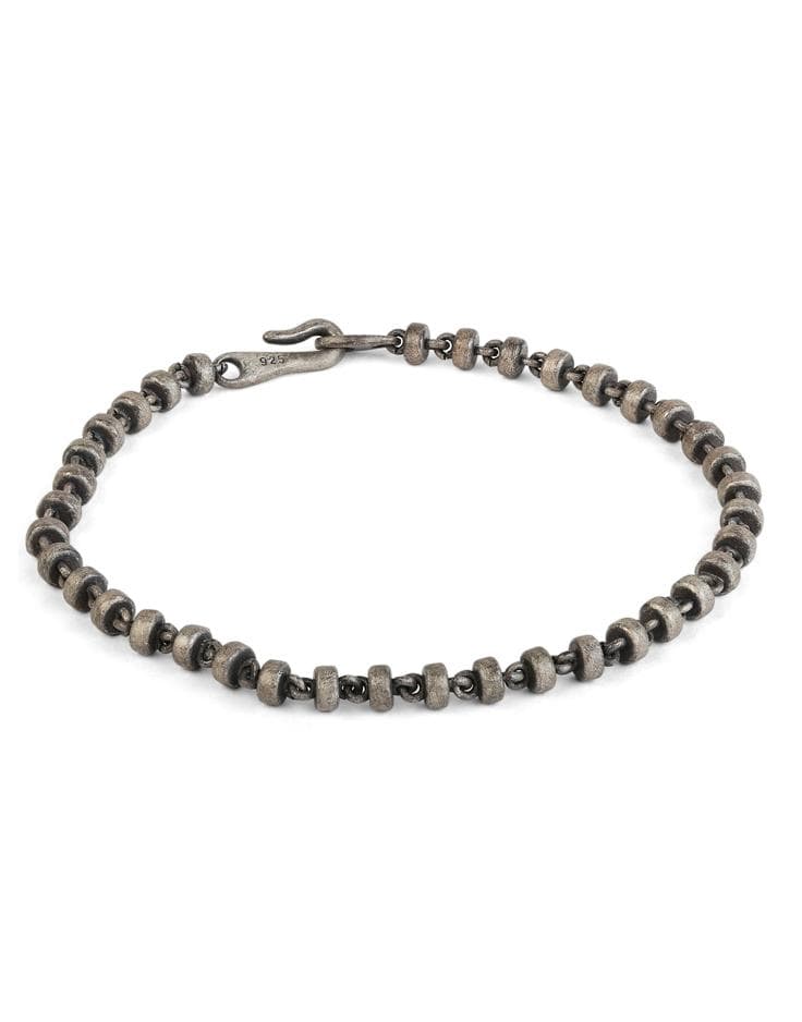 M. COHEN-Mini Omni Bead Bracelet in Oxidized Sterling Silver-SILVER
