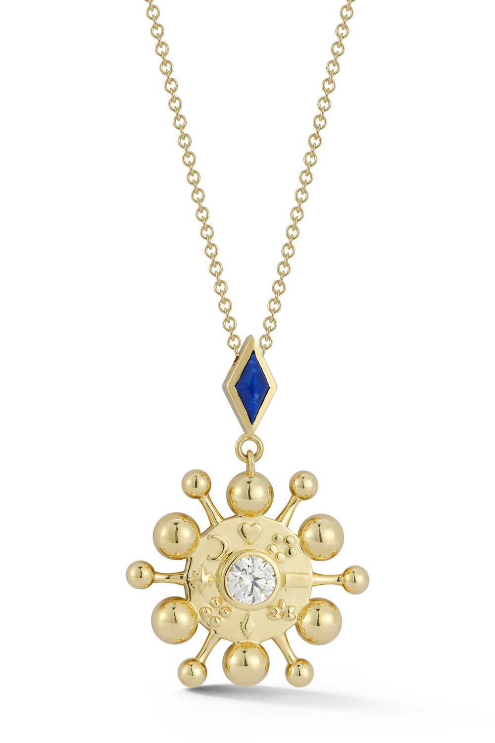 MAZAHRI-Bibi Pendant with Chain-YELLOW GOLD