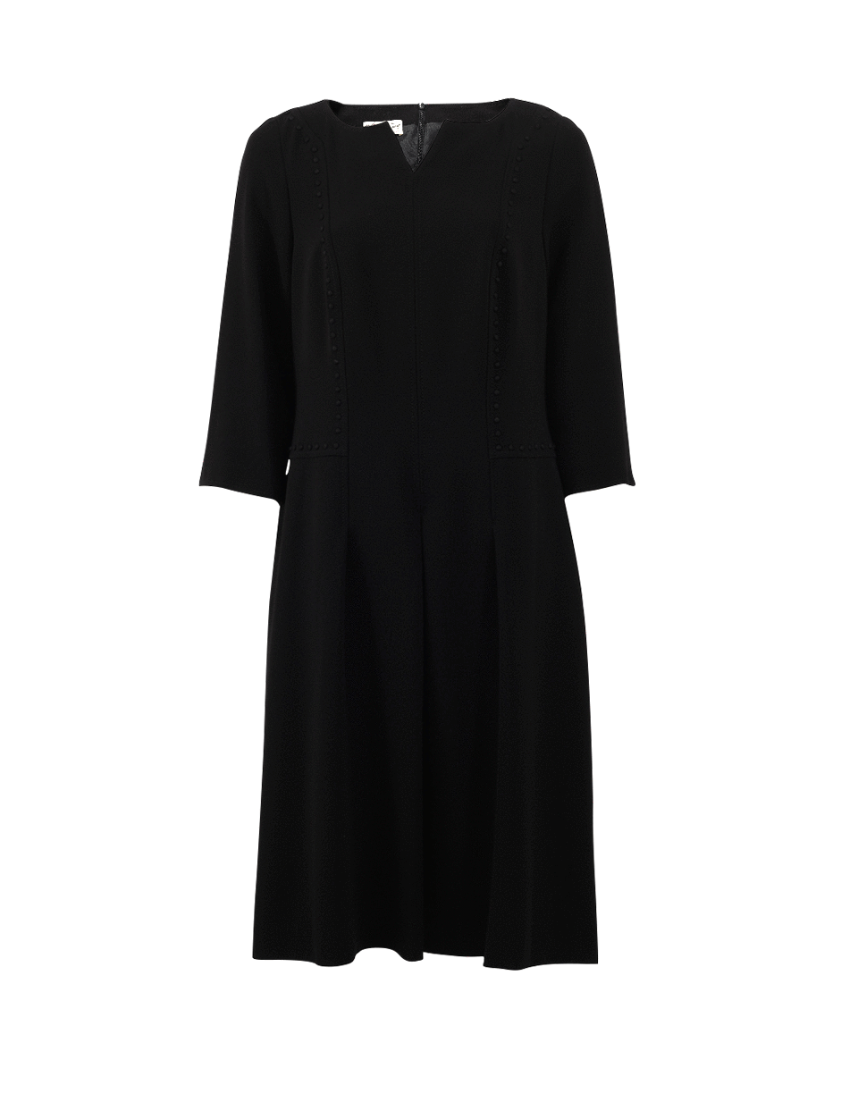 MAISON COMMON-A-Line Seamed Dress-BLACK
