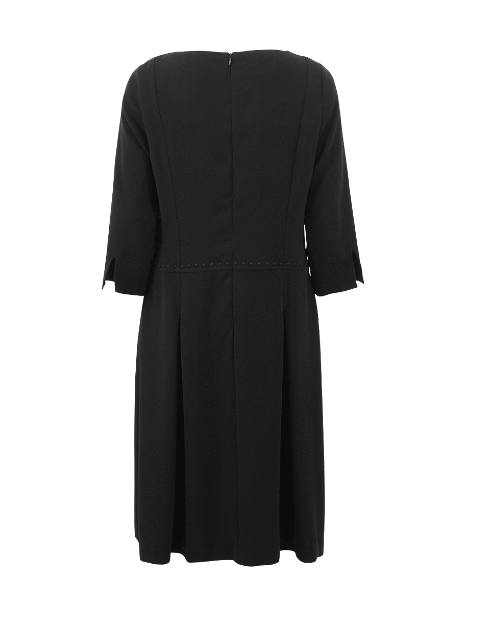MAISON COMMON-A-Line Seamed Dress-BLACK
