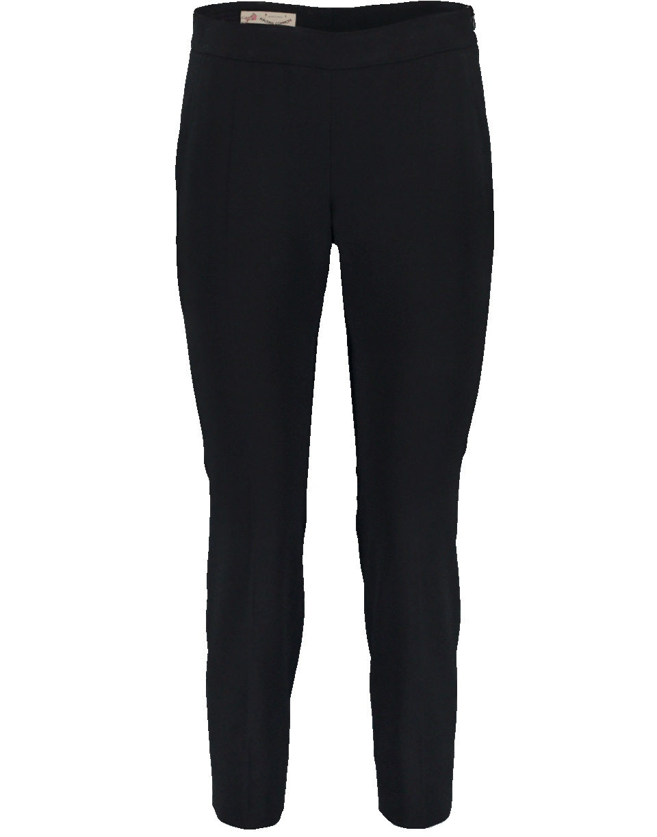 MAISON COMMON-Cropped Slim Pant-BLACK