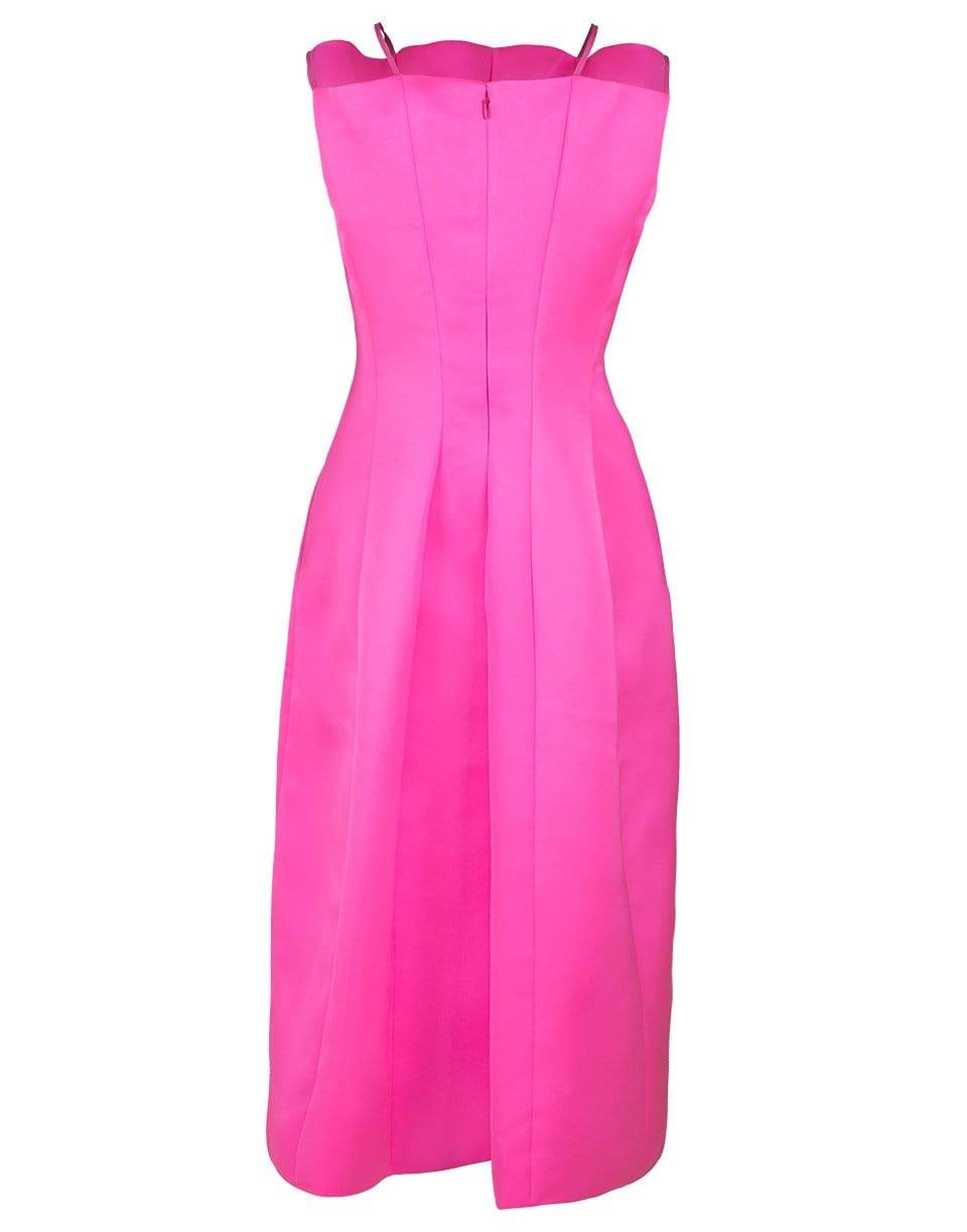 MAISON RABIH KAYROUZ-Pink Sleeveless High Neck Full Skirt Dress-