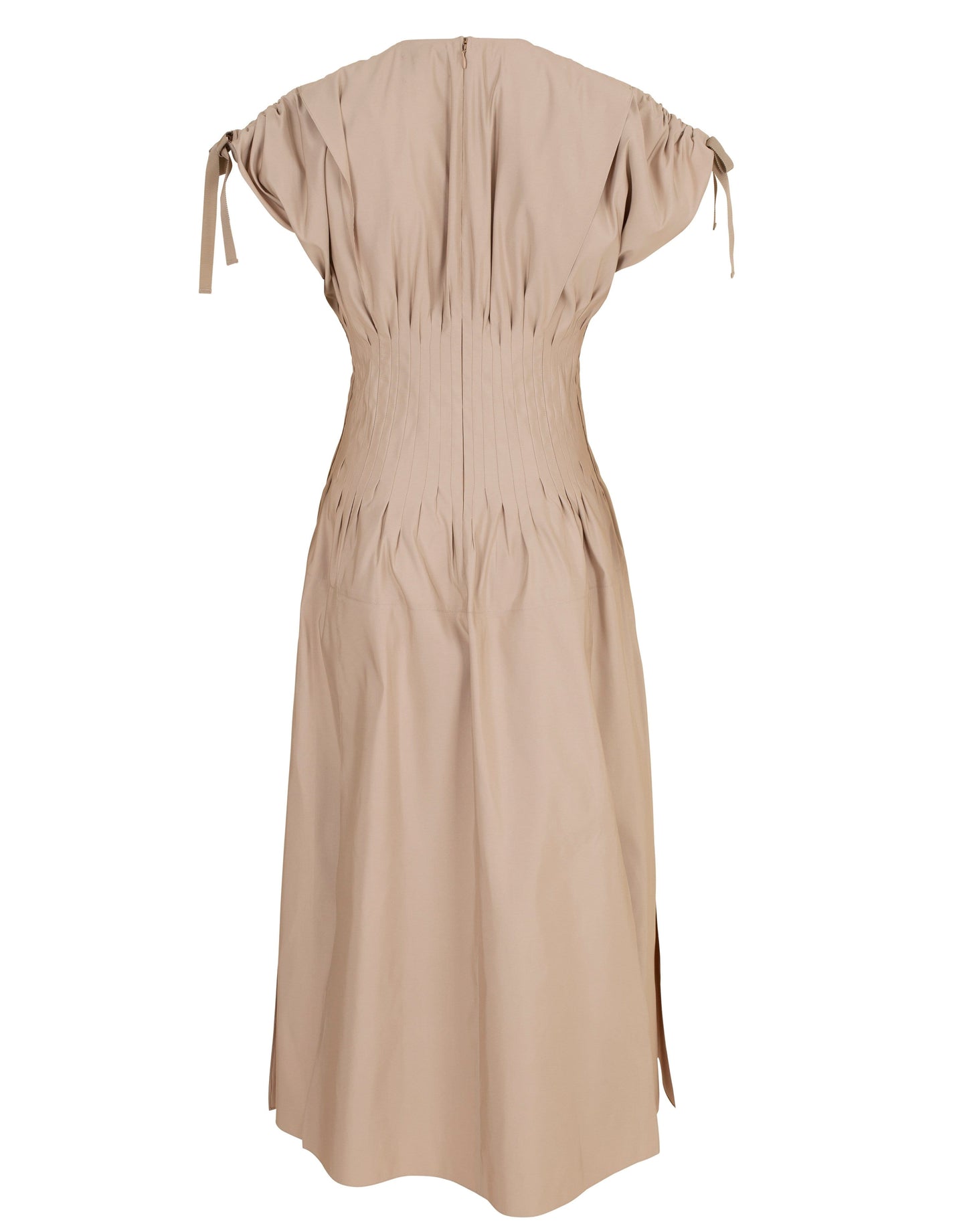 Silk Faille V-Neck Dress CLOTHINGDRESSCASUAL MAISON RABIH KAYROUZ   
