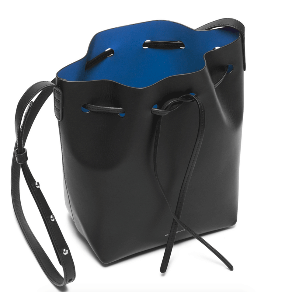 MANSUR GAVRIEL-Mini Bucket Bag-BLK/ROY