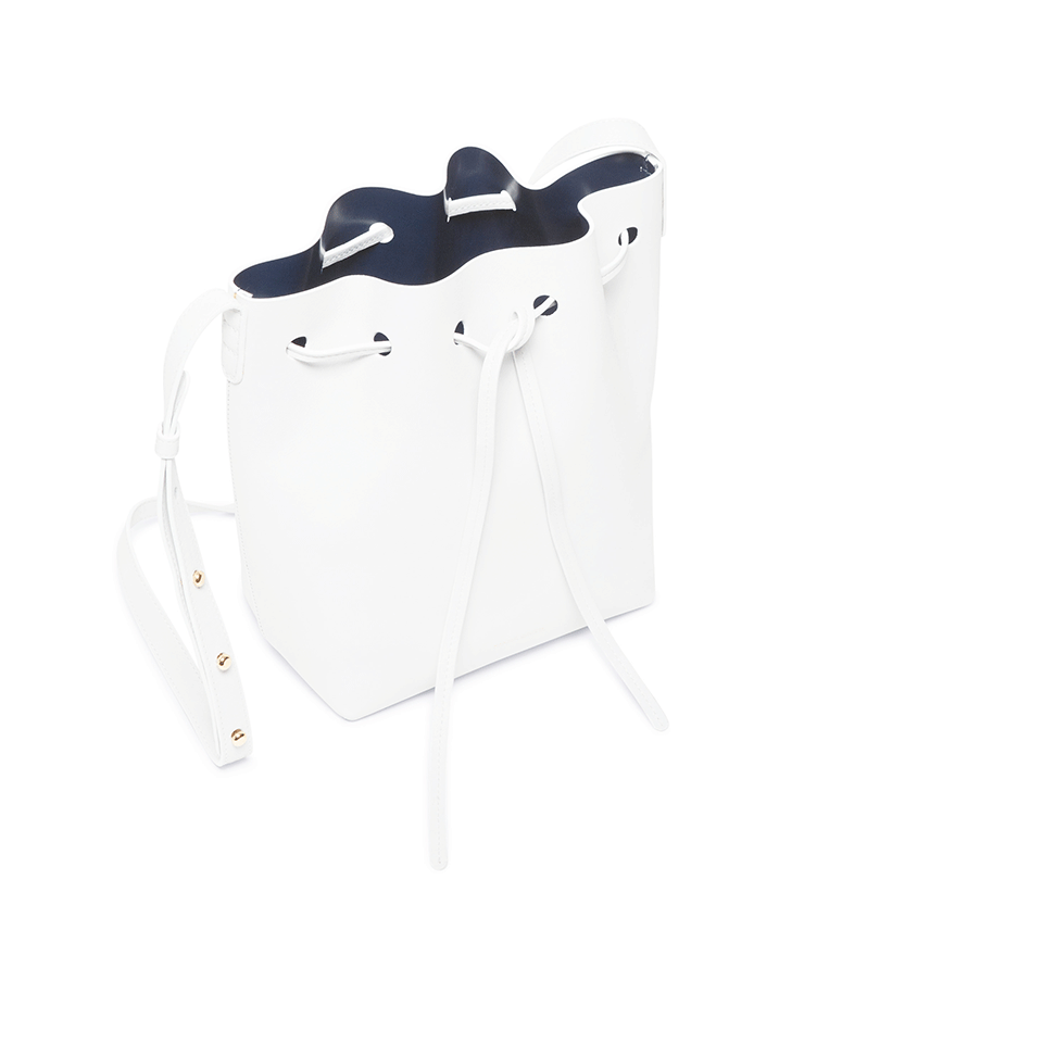 MANSUR GAVRIEL-Mini Bucket Bag-WHT/BLUE