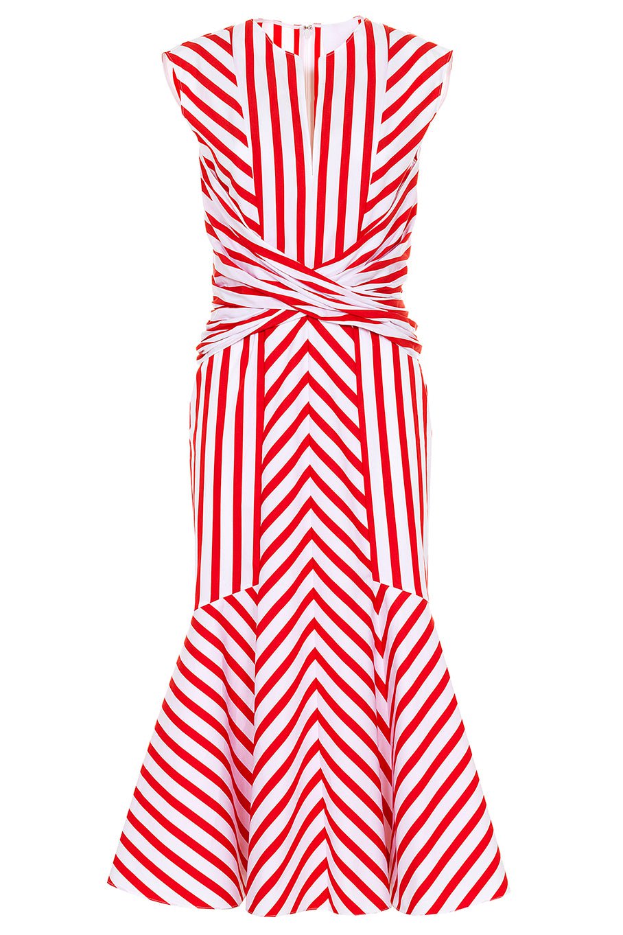 Sleeveless Striped Midi Dress CLOTHINGDRESSCASUAL MANTU   