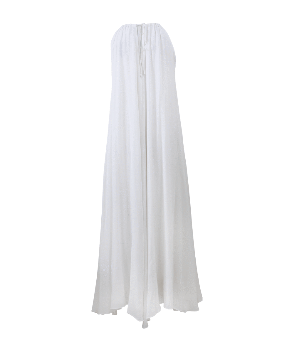 MARA HOFFMAN-Linen Beaded Trapeze Dress-