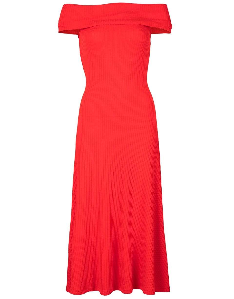 MARA HOFFMAN-Red Knit Imogen Dress-