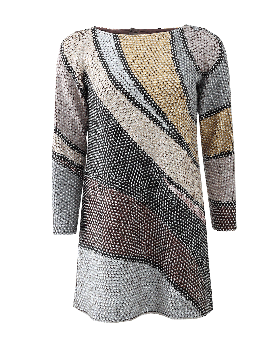 MARC JACOBS-Wave Sequin Tunic-COCOA