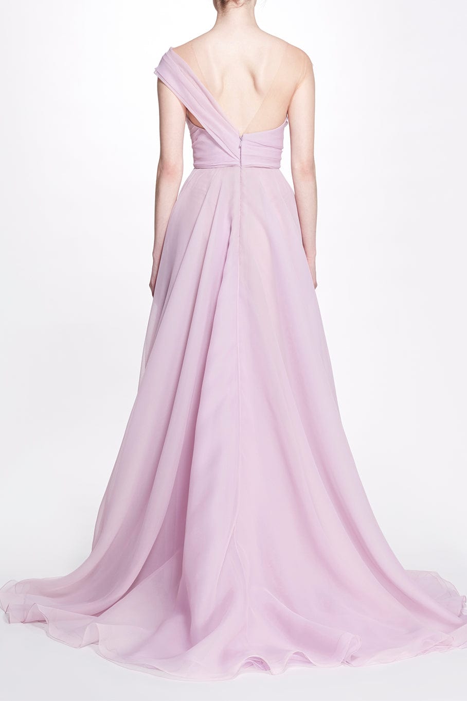 MARCHESA-Lilac Floral Gown-LILAC