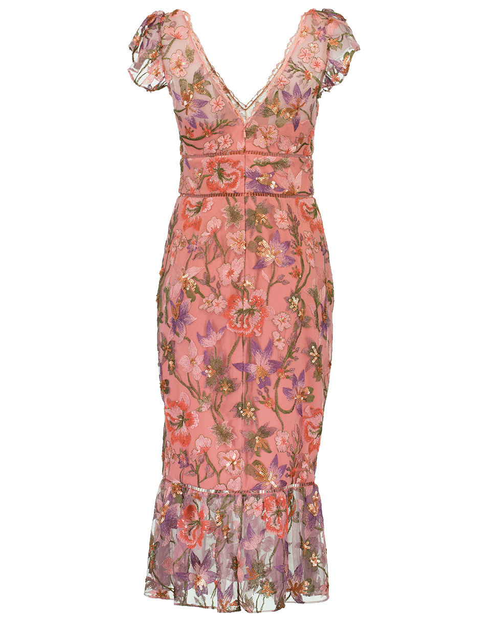 Embroidered Cocktail Dress CLOTHINGDRESSEVENING MARCHESA NOTTE   