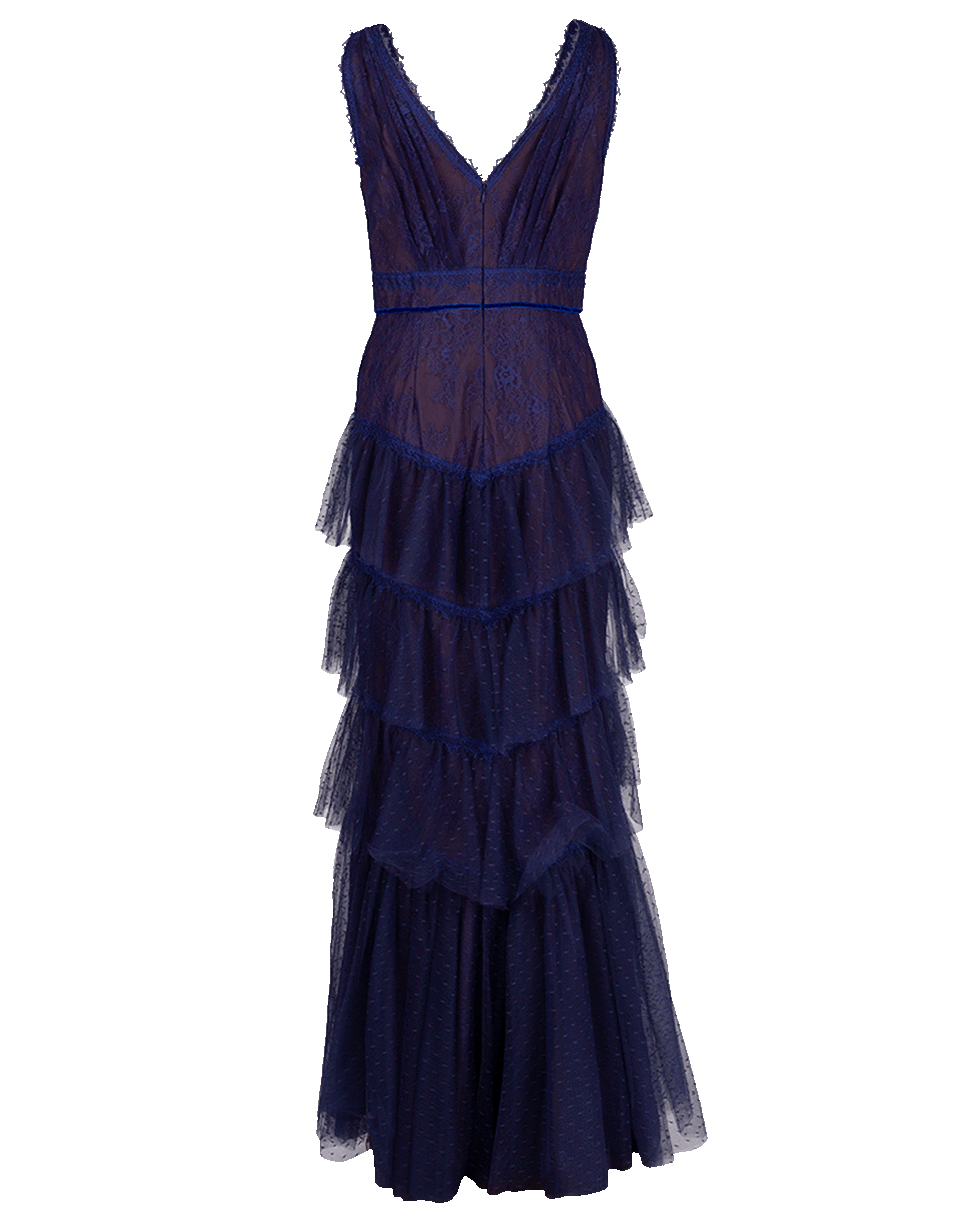 Multi Tiered Lace Gown CLOTHINGDRESSGOWN MARCHESA NOTTE   