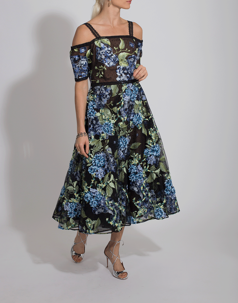 Off Shoulder Embroidered Gown CLOTHINGDRESSGOWN MARCHESA NOTTE   