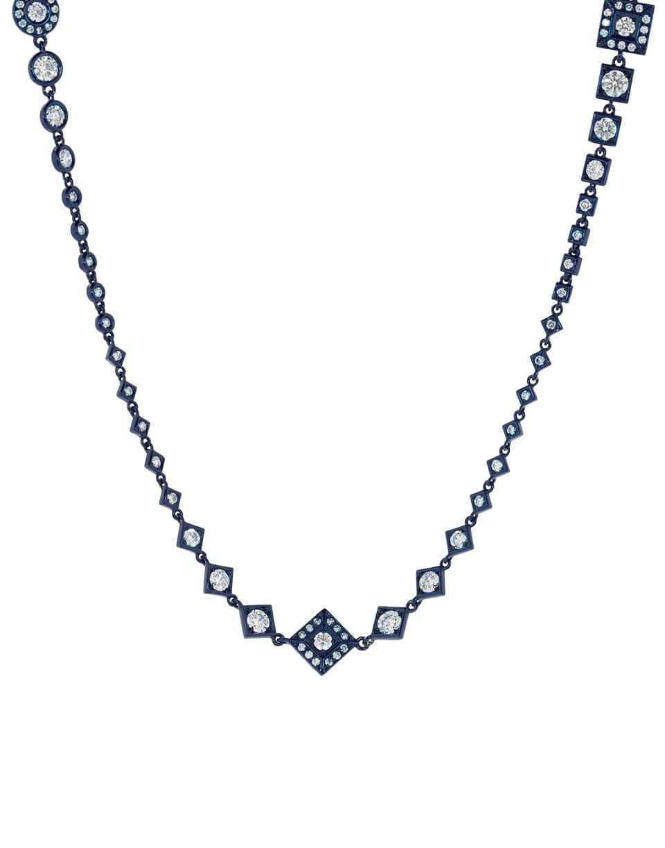 MARIANI-Diamond Wrap Necklace-BLUE