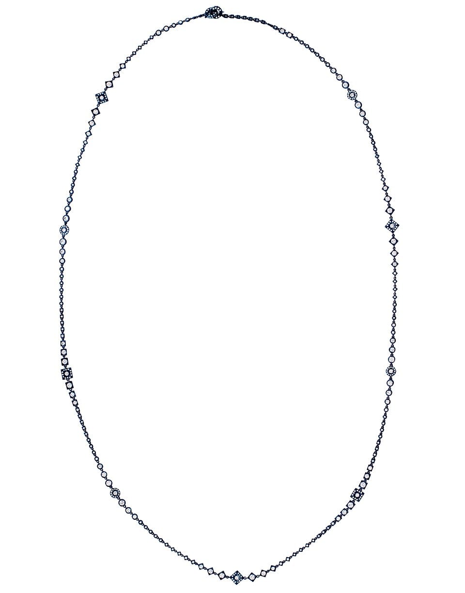 MARIANI-Diamond Wrap Necklace-BLUE