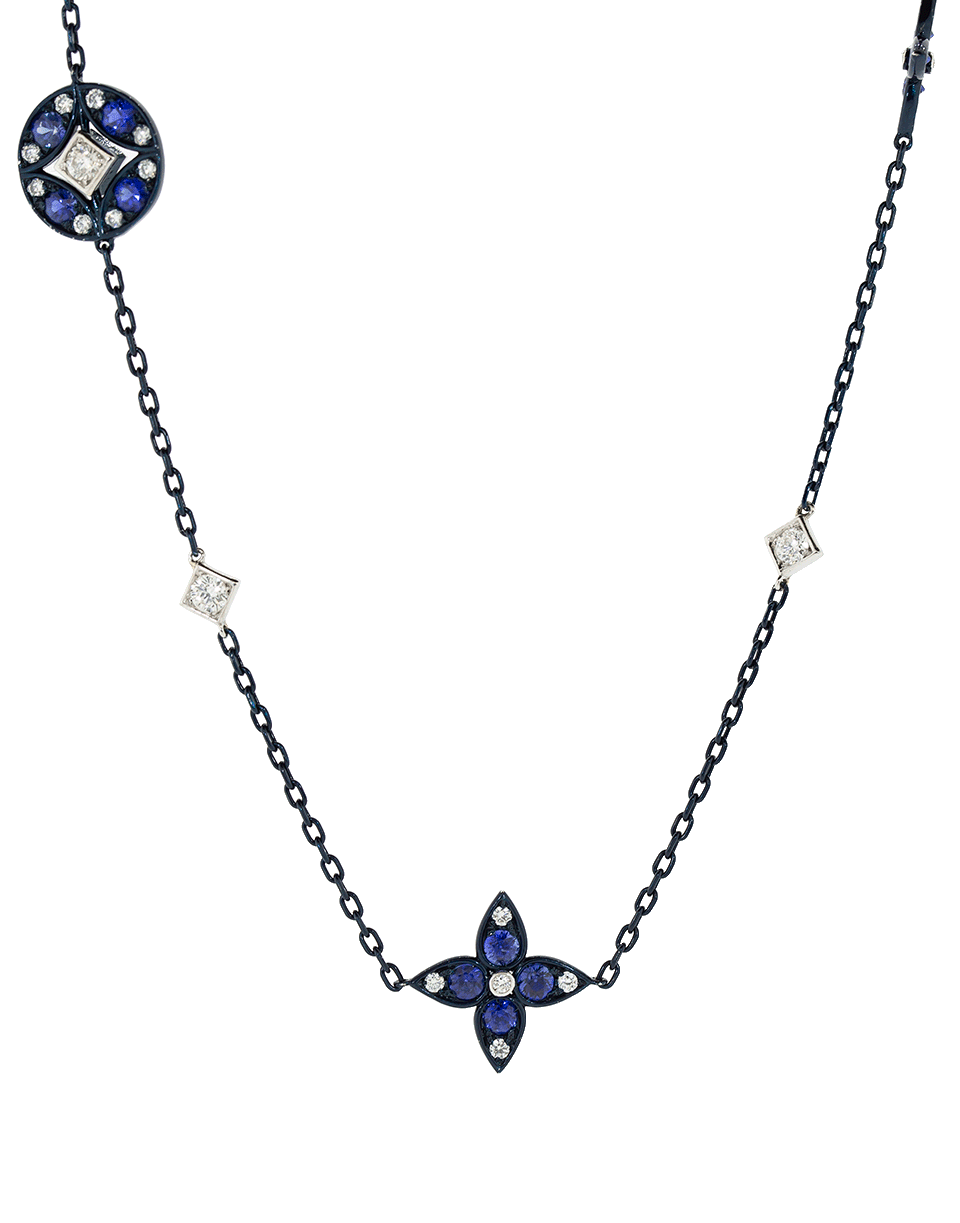 MARIANI-Lucilla Sapphire and Diamond Necklace-WHITE GOLD