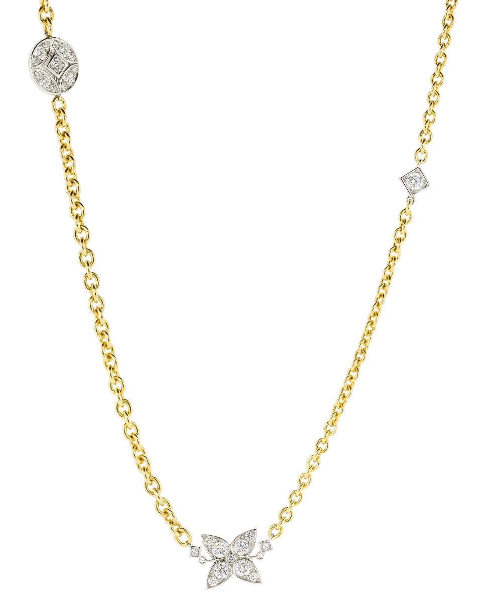 MARIANI-Lucilla Diamond Necklace-YELLOW GOLD