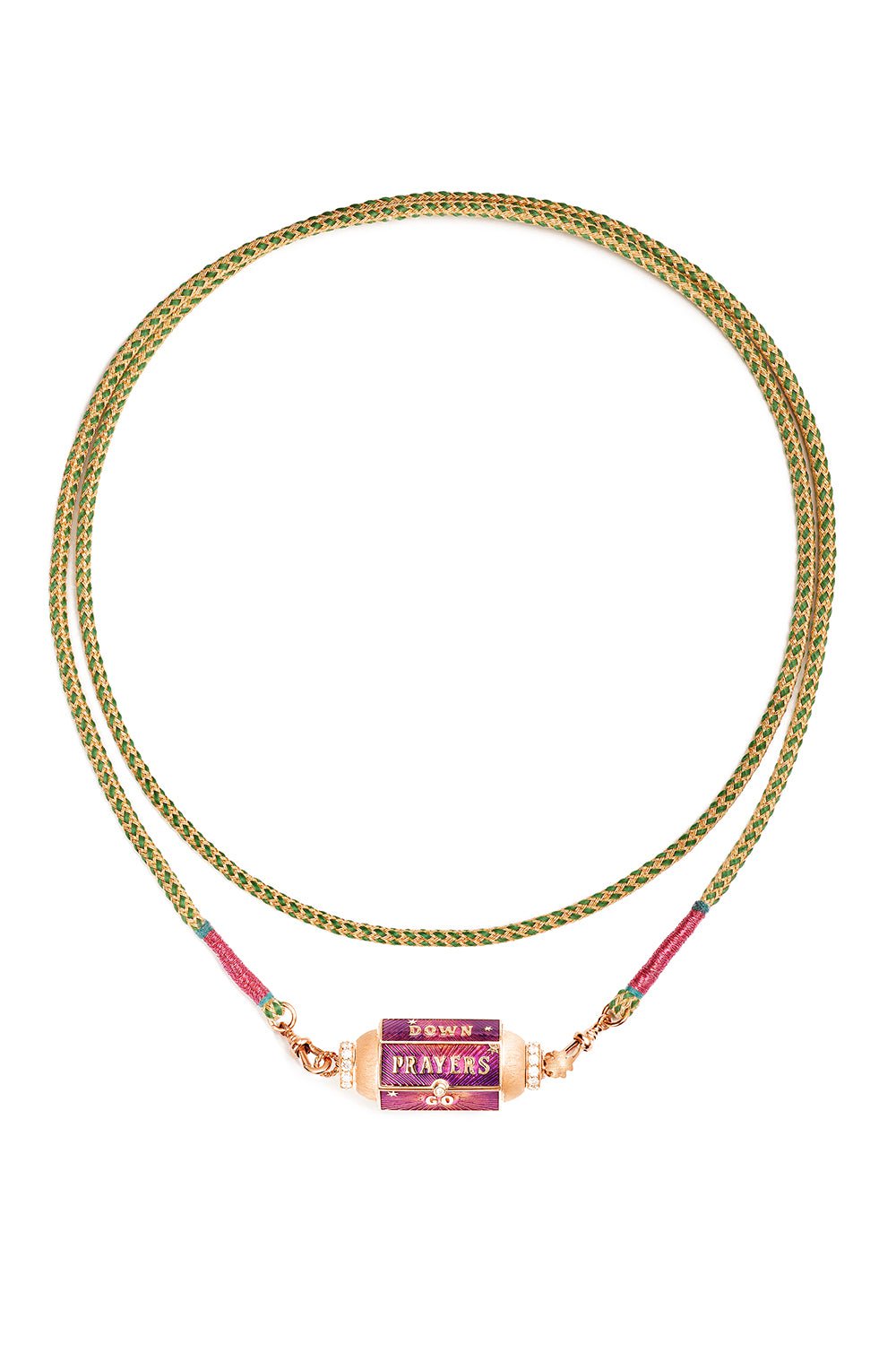 MARIE LICHTENBERG-Prayers Box Locket Necklace-ROSE GOLD