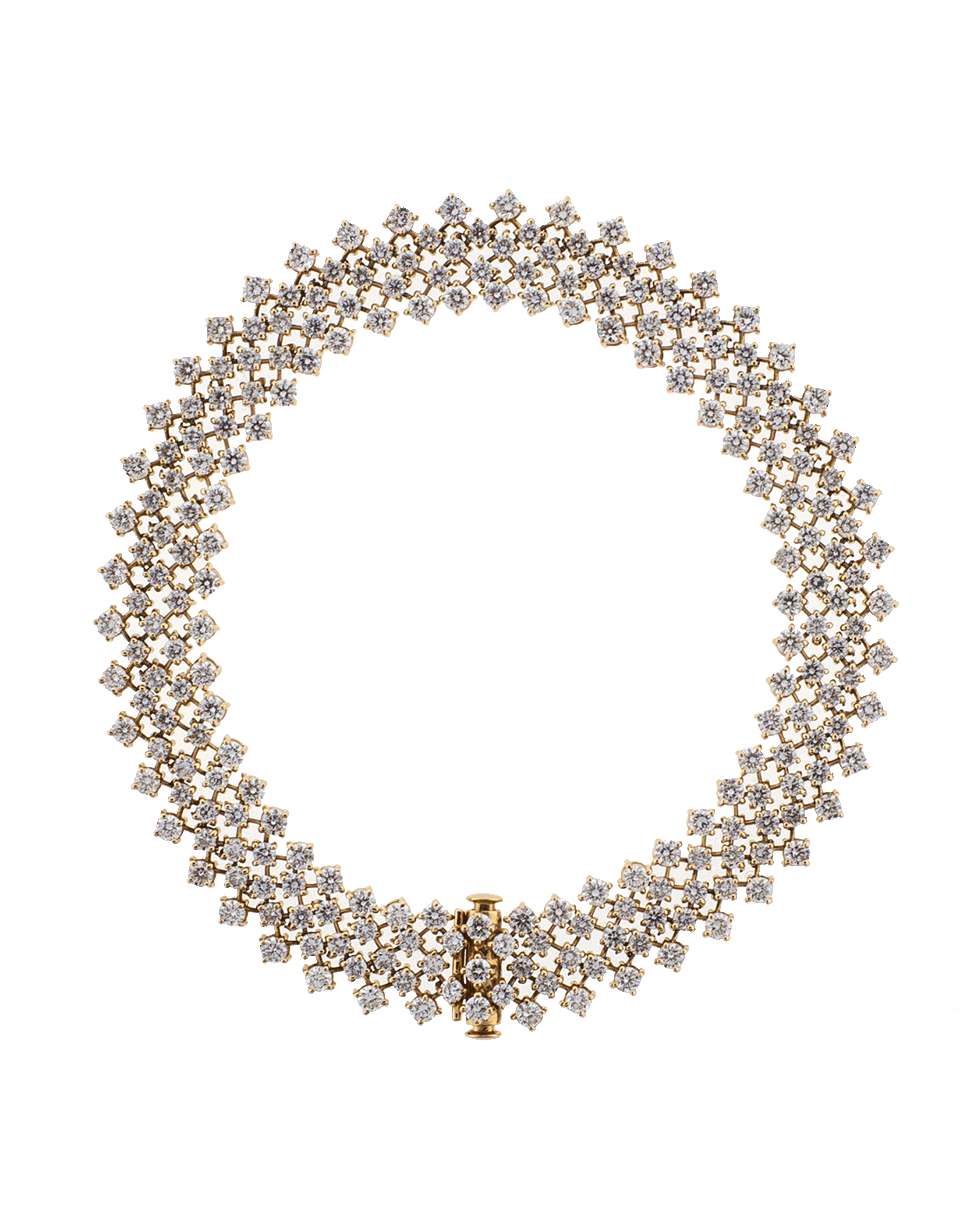 MARISSA DIAMONDS-Diamond Mesh Bracelet-ROSE GOLD