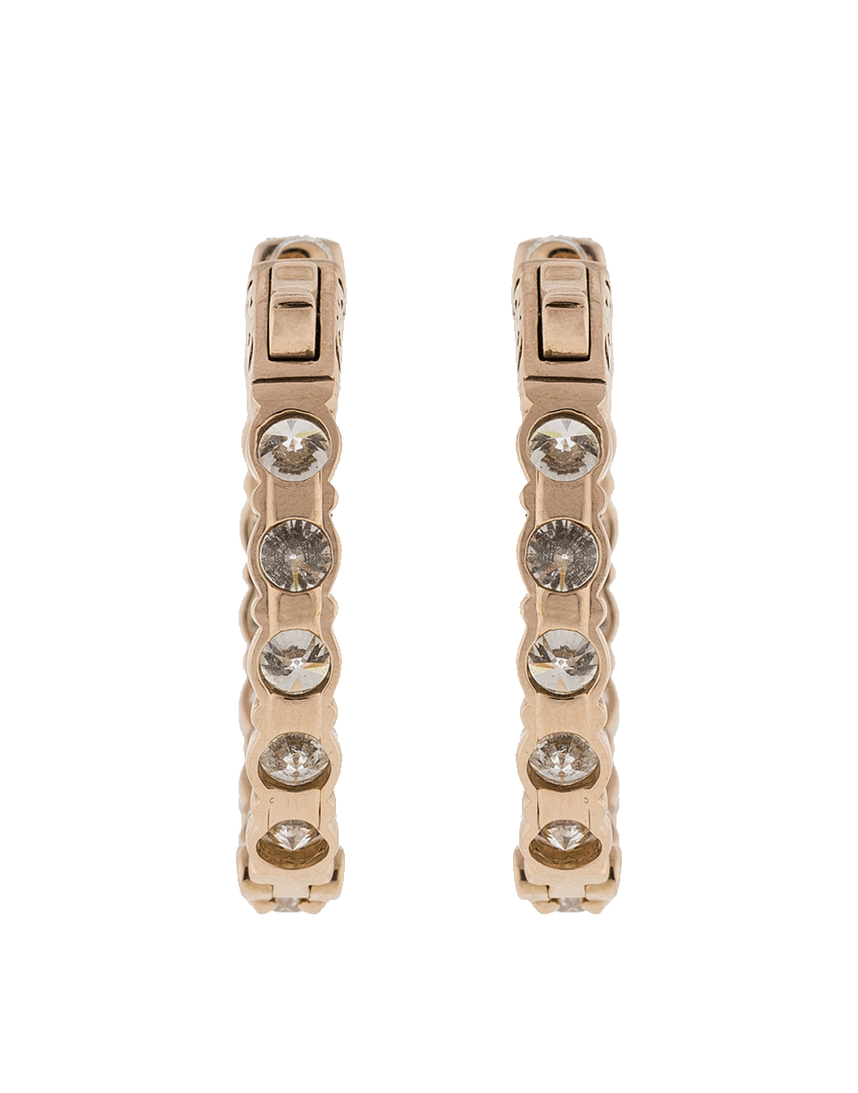 MARISSA DIAMONDS-Diamond Hoop Earrings-ROSE GOLD