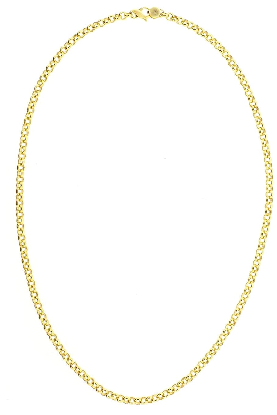 MARISSA DIAMONDS-18 Inch 4.0MM Yellow Gold Rolo Chain-YELLOW GOLD