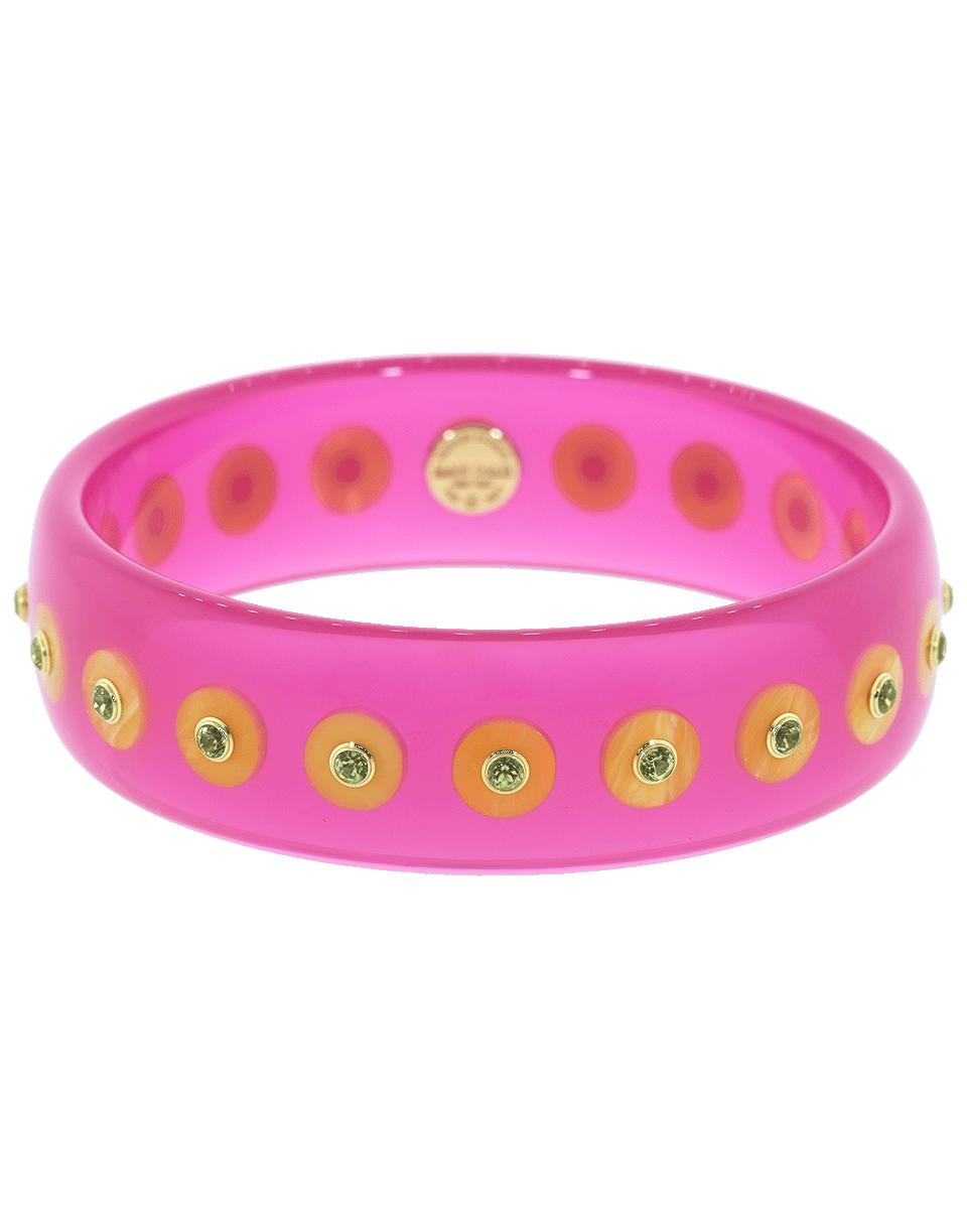 Pink and Yellow Bakelite Peridot Bangle – Marissa Collections